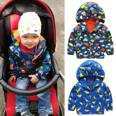 

Boys Kids Children Waterproof Stormbreak Windbreak Zip Jackets Rain Coat Clothes