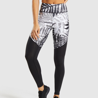 

Tailored Womens Digital Printing Stitching High Waist Sports Casual Yoga Pants