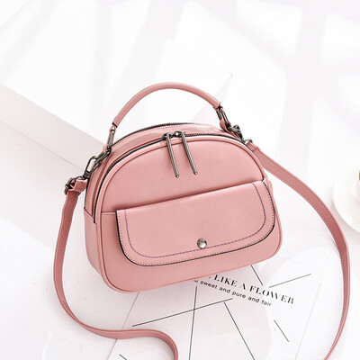 

Summer fashionable ins fashion simple bags with one shoulder&inclined spanning soft leather bags