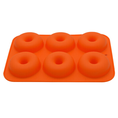 

JPGIF 6-Cavity Silicone Donut Baking Pan Non-Stick Mold Dishwasher Decoration Tools