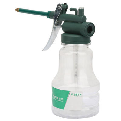 

Greensen High Pressure Transparent Pump Oiler Spray Gun Long Beak Lubrication Oil Can Pot