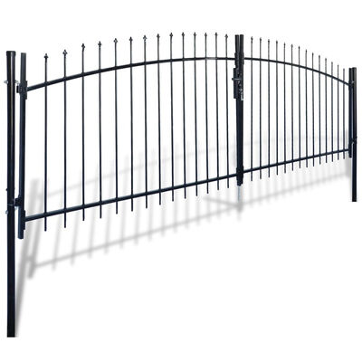

Double Door Fence Gate with Spear Top 13 x 6