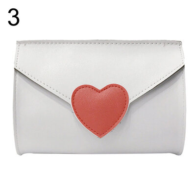 

Fashion Women Cupcake Heart Faux Leather Small Zipper Crossbody Shoulder Bag