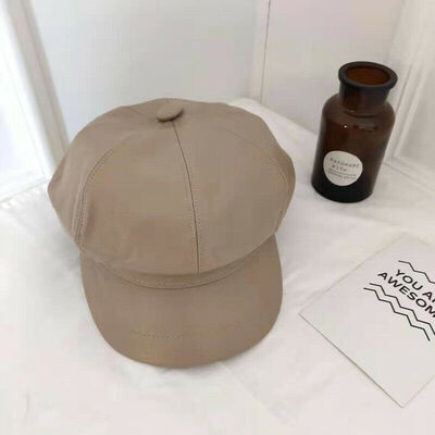 

Womens PU Leather Beret Hat Retro French Beret Hats for Girls Holiday Gifts