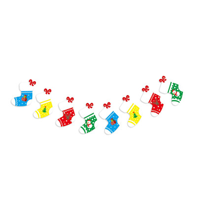 

〖Follure〗Christmas Window Hotel Party Home Hanging DIY Decor Banner Colorful