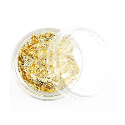 

Toponeto Gold Silver 4 Colors Tinfoil 3D Nail Art Stickers DIY Decorations Glitter Nail