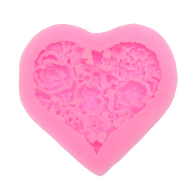 

Silicone Mold DIY Cake Tool Liquid Small Heart-shaped Rose