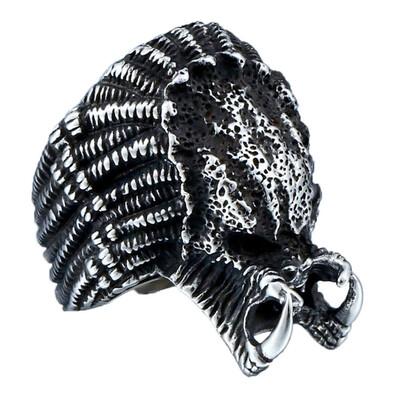

Punk Vintage Alien Finger For Men Gothic Style Movie Ring Stainless Steel Jewelry Gothic Style Movie Punk Biker Ring
