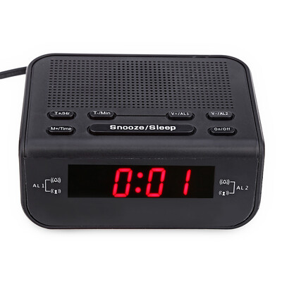 

CR - 246 FM Digital Display LED Alarm Clock Radio Dual Mode