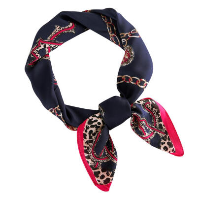 

Fashion Women Print Square Imitate Silk Scarf Kerchief Head Wrap Neck Shawl