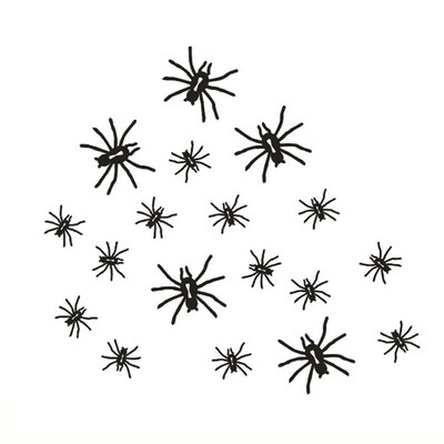 

Halloween Black Spider Wall Stickers Removable PVC Wall Tattoo Decals Living Room Wallpaper