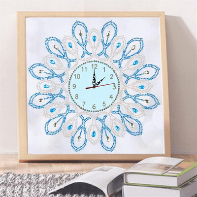 

35x35cm Painting Wall Clock Partial Multi-Shape Diamond Painting Cross Stitch DIY Home Decor