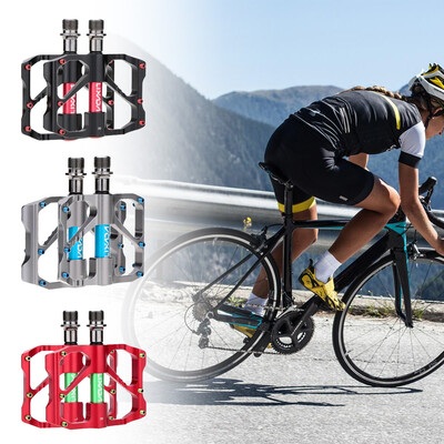 

2Pcs Lixada Aluminum Alloy Mountain Bike Sealed Bearing Platform Pedals 916"