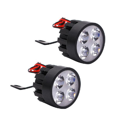 

2PCs Motorcycle Spot Fog Light Headlight 12 to 85V Waterproof Electrombile Front Head Lamp
