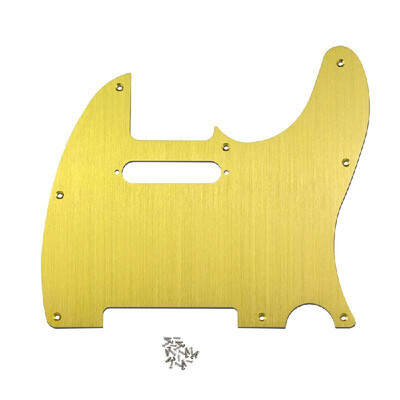 

Right Handed Tele Guitar Pickguard for Telecaster Electric Guitars Aluminum Alloy Gold