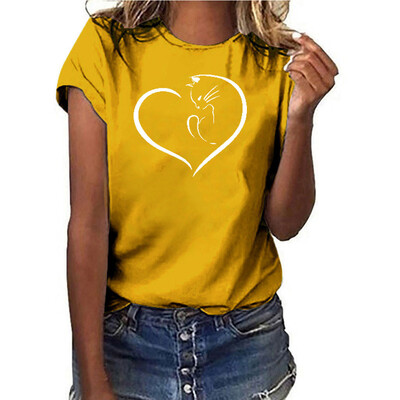 

Starmoon Women Girls Plus Size Print Shirt Short Sleeve T Shirt Blouse Tops