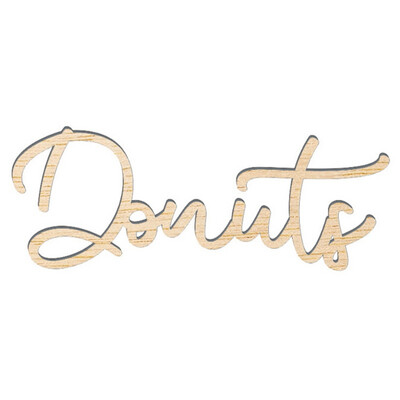 

New Hot Donuts Sign Hollow Wooden Decorative Sign For Wedding Engagement Bridal Shower Baby Shower Birthday Party Dessert