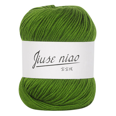 

Toponeto 1PC 50g Chunky Colorful Hand Knitting Baby Milk Cotton Crochet Knitwear Wool A