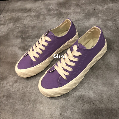 

ins womens shoes Hong Kong wind canvas shoes 2018 new Joker Korean students Harajuku ulzzang