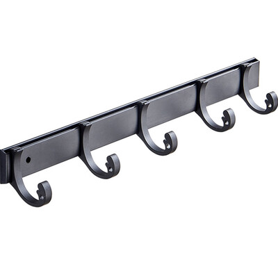 

1Pc Free Punching Space Aluminum Hook Kitchen Door Back Coat Hanging Clothes