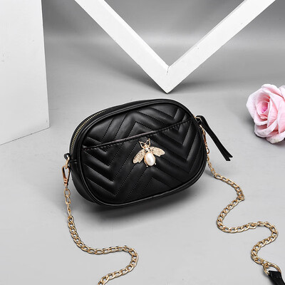 

Womens sports bag 2018 fallwinter new fashion chain mini small round bag chest bag waist bag womens shoulder diagonal
