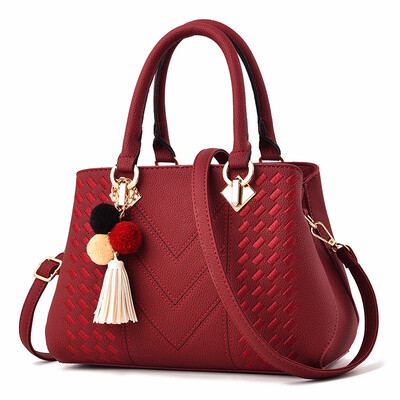

Womens handbag bag female new trend PU embroidery thread female bag shoulder diagonal package