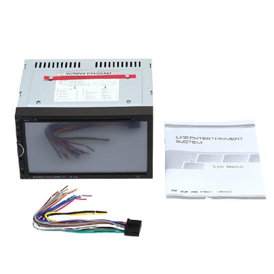 

7 Inch Universal 2 Din Car DVDUSBSD Player HD Beautiful UI Multimedia BT Radio Entertainment
