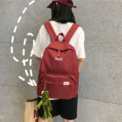 

Ins wind bag female college students Korean version of high school junior high school junior high school girls simple Joker backpa