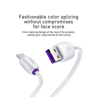 

Baseus USB Type C Cable 40W 4A 1m TPE Quick Charging Data Sync Charger Cord for Huawei P30 Pro Galaxy S10 S9