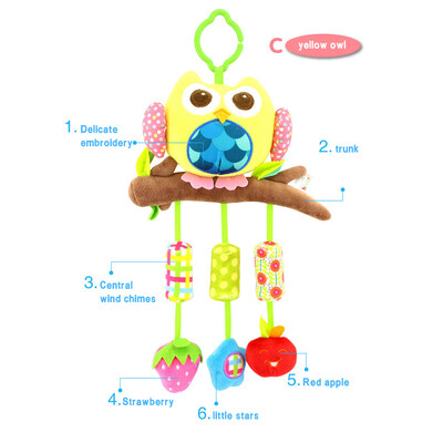 

Siaonvr Stuffed Animal Toy Wind Chime Spiral Bed Cart Accessories Children Baby Pendant