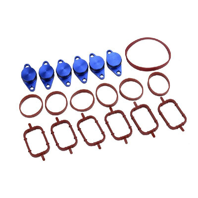 

6 X 22MM Diesel Swirl Flap Blanks Repair Kit with Manifold Gaskets for BMW