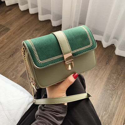 

New matte small bag female 2019 new wave Korean version of the wild single shoulder slung ins fashion chain small square bag