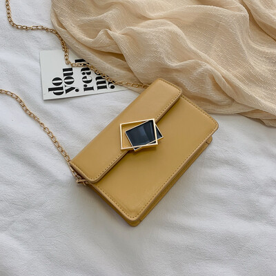 

New small bag female 2019 new wave Korean version of the simple chain small square bag summer small fresh shoulder Messenger bag