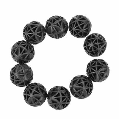 

10pcs Black Aquarium Pond Filter Bio-balls Fish Tank Aquarium Filtration