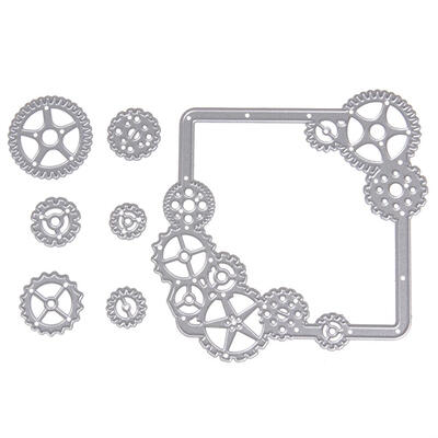 

7pcsset Gear Dies Stencil Craft Embossing Cut Die DIY Scrapbooking Card