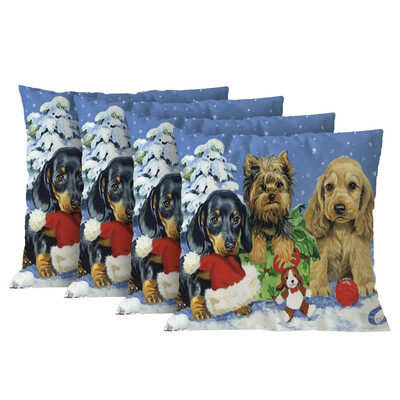 

Tailored Christmas Cotton Soft Pillow Case Sofa Waist Throw Cushion Cover Home Decor