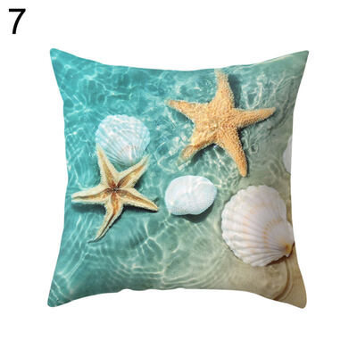 

Flower Leaves Ocean Throw Pillow Protector Case Cushion Cover Bedding Articles