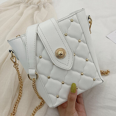 

North bag qualitative sense western style women 2019 spring&summer new fashion Korean ling chain Joker single shoulder diagona