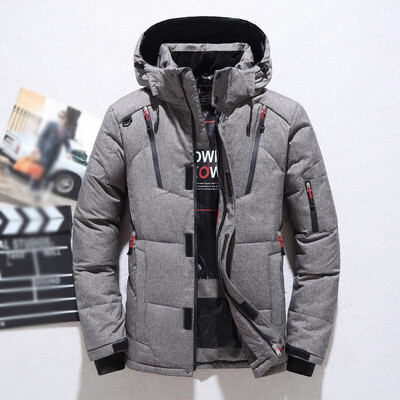 

2019 Men Winter Hooded Zipper Duck Down Warm Parka Jacket Coat Outwear Plus Size