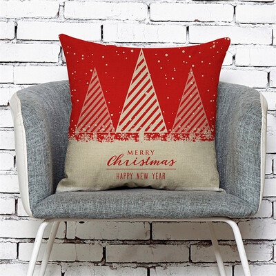 

Siaonvr Home Decor Cushion Cover Merry Christmas Pillowcase Sofa Throw Pillow Covers