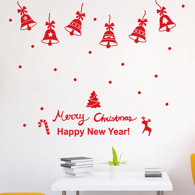 

〖Follure〗New Year Merry Christmas Wall Sticker Home Shop Windows Decals Decor