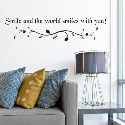 

Gobestart Smile Removable Art Vinyl Mural Home Room Decor Wall Stickers