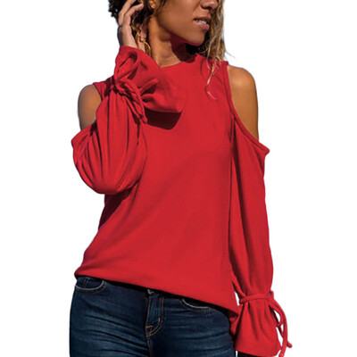 

Women Plus Size Loose Tunic Tops Long Sleeve Solid Shirt Blouse Casual Summer