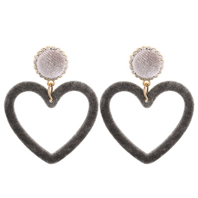 

Stud Women Products Individual Double Earrings Shaped for Heart Pearl Sided Fashion