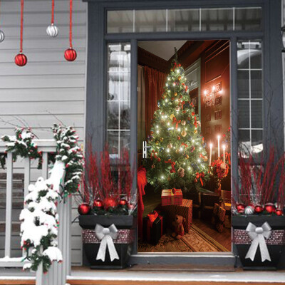 

〖Follure〗Christmas Tree Door Cover Holiday Covers Decoration 30-Inch By 65-Feet