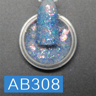 

Toponeto Shiny Nail Art Tips Stickers Acrylic 3D Glitter Sequins Manicure DIY Extension