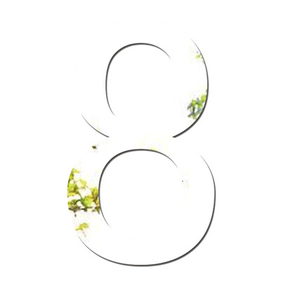 

〖Follure〗Mirror Wall Sticker Number DIY Art Mural Home Decor Acrylic Decals Silver