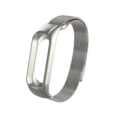 

Replacement Wrist Strap for Xiao-Mi Band 34 Magnetic-Absorption Steel with Double Buckle Cover Rose Golden