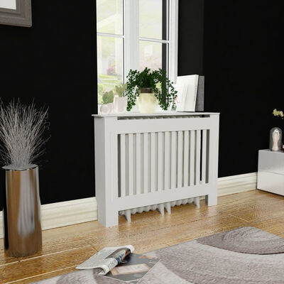 

White MDF Radiator Cover Heating Cabinet 44