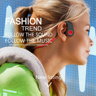 

Portable Headphones Wireless 41 Bluetooth Headsets Bone Conduction Stereo Sport Headphone Mic Outdoor Earphone IP55 Waterproof